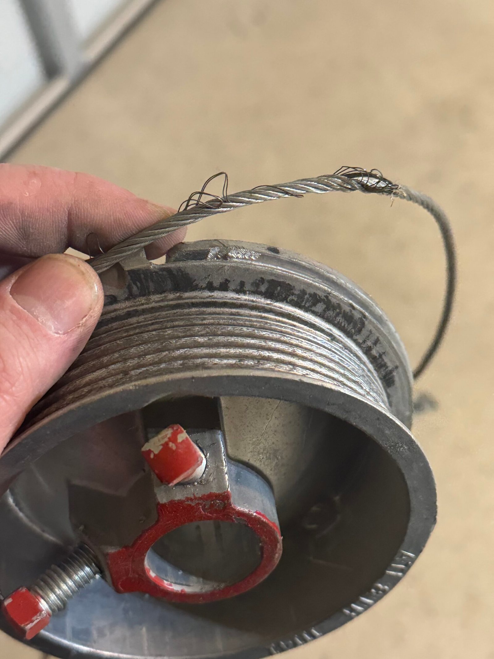 Garage door cable repair in progress — Direct Service Little Rock AR